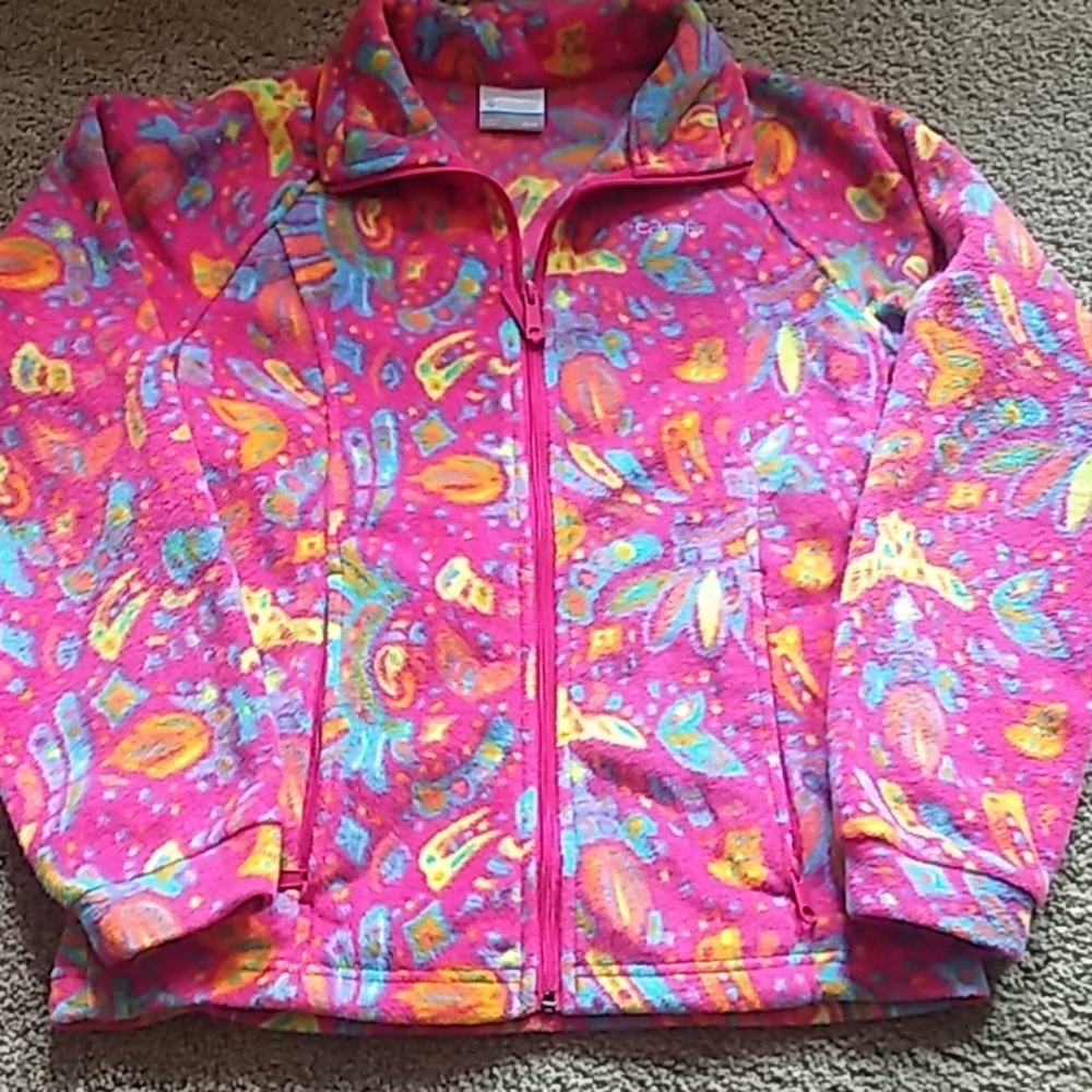SOLD Girl Columbia zip-up fleece jacket Size 14/16